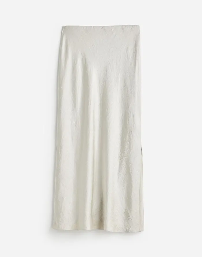 Women Skirts Madewell Satin Maxi Slip Skirt Steel