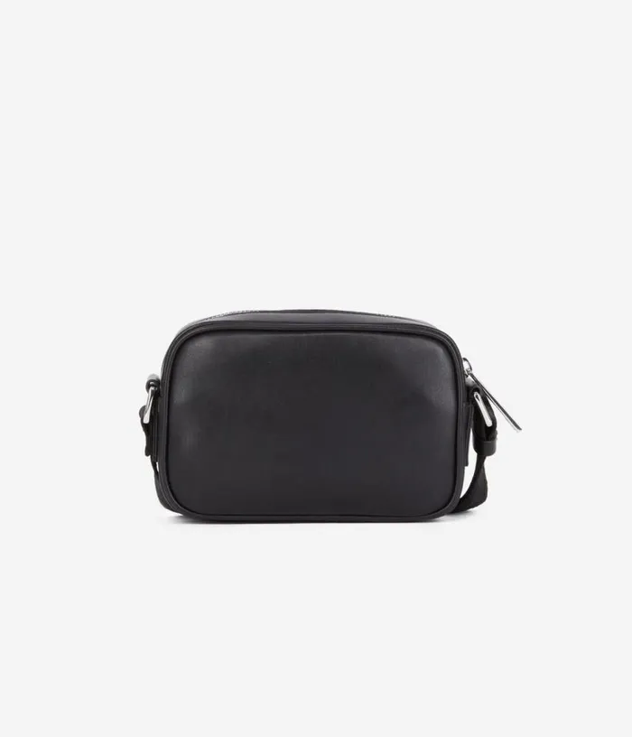 Women Small Black Leather Messenger Bag THE KOOPLES Bags