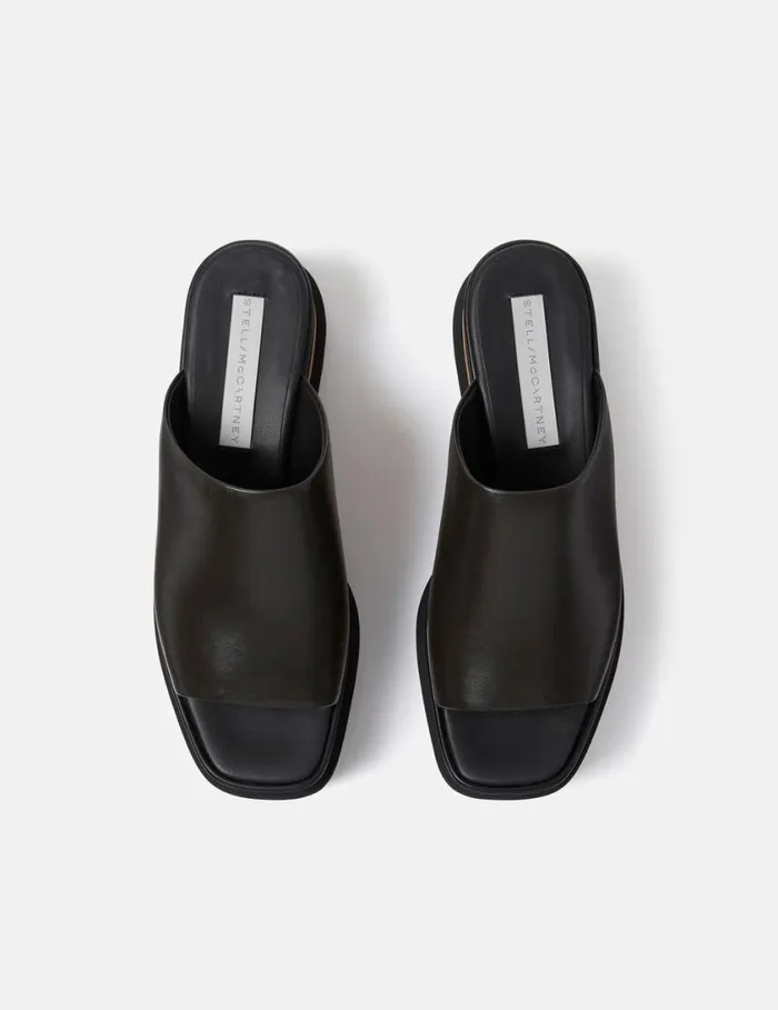 Women SneakElyse Platform Sandals Ebony Black Stella McCartney Wedges Women SneakElyse Platform Sandals Ebony Black Stella McCartney Wedges
