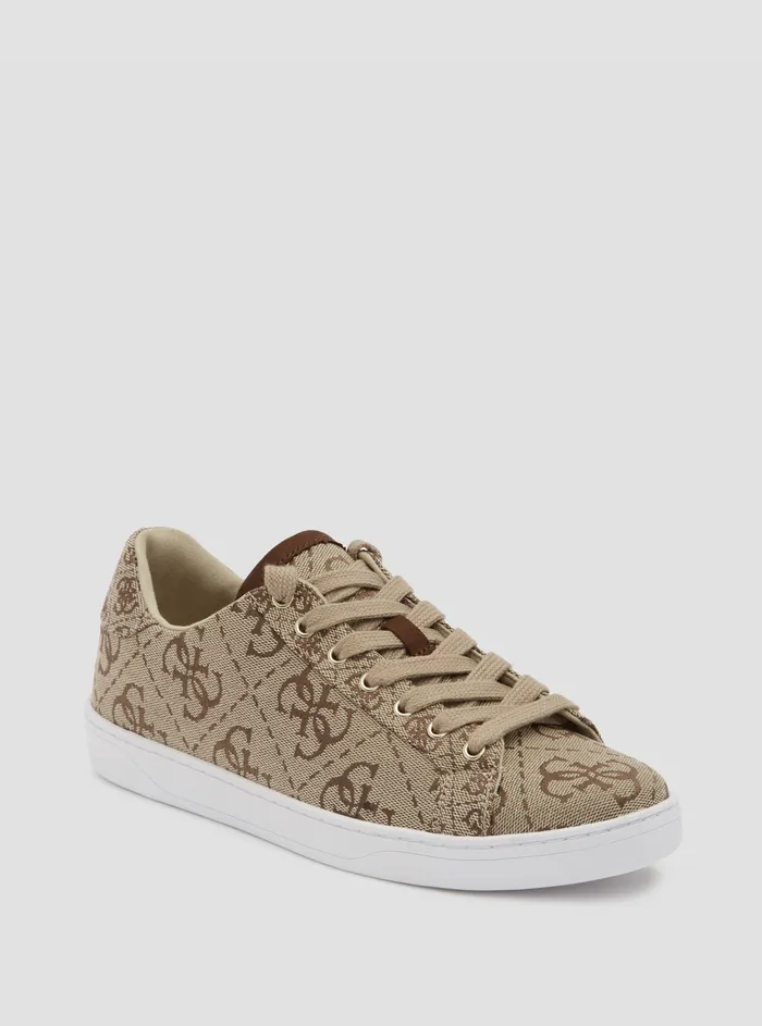 Women Sneakers GUESS Brown Logo Rosalia Low Top Sneakers