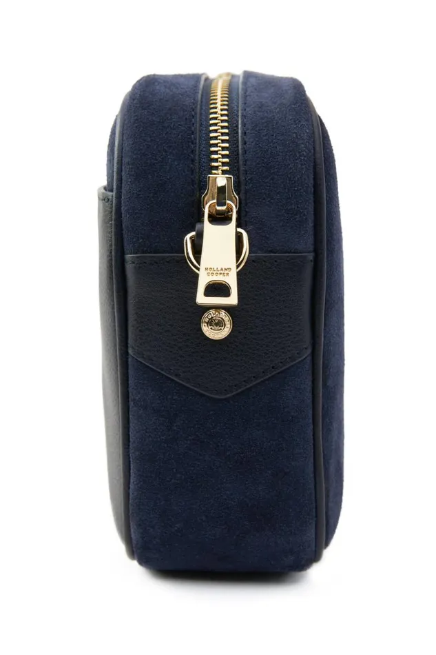 Women Soho Camera Bag Ink Navy Suede Holland Cooper Bags