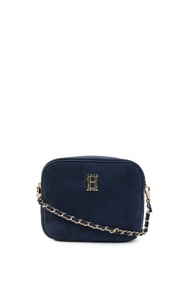 Women Soho Camera Bag Ink Navy Suede Holland Cooper Bags