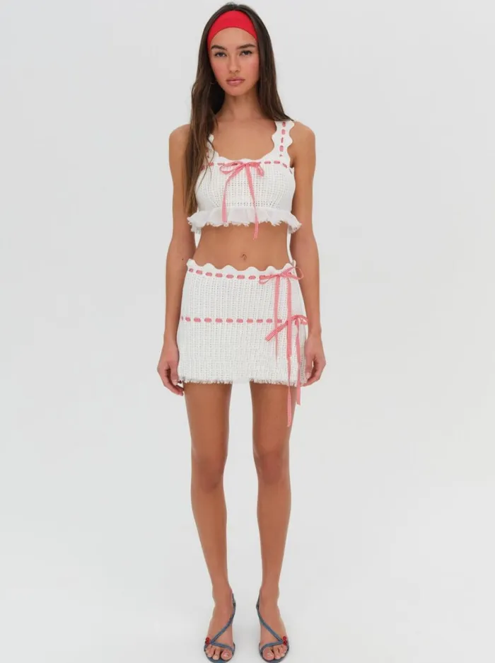 Women Sora Top Ivory For Love and Lemons Tops Women Sora Top Ivory For Love and Lemons Tops