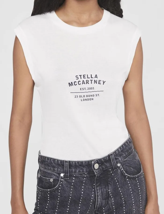 Women Stella McCartney 2001 Tank Top White Stella McCartney Sweatshirts And TShirts Women Stella McCartney 2001 Tank Top White Stella McCartney Sweatshirts And TShirts