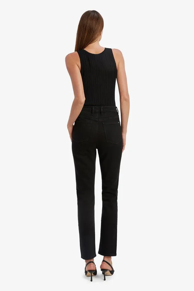 Women Straight Jean Bardot Heidi Straight Full Leg In Black Black