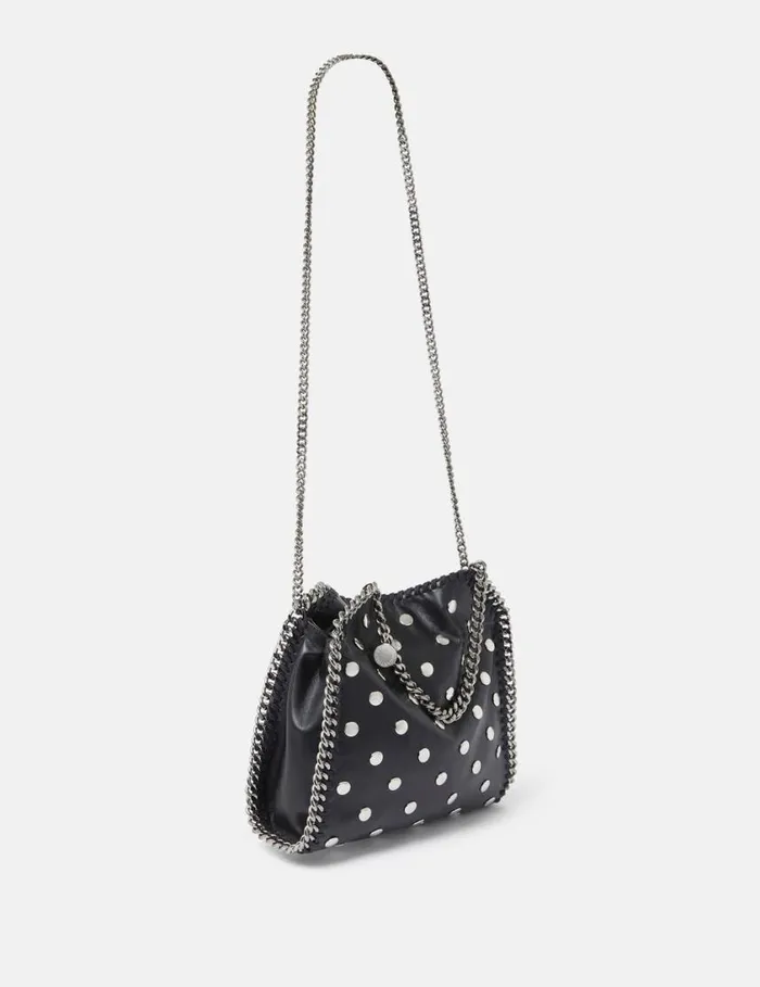 Women Studded Falabella Mini Tote Bag Black Stella McCartney Mini Bags And Clutches