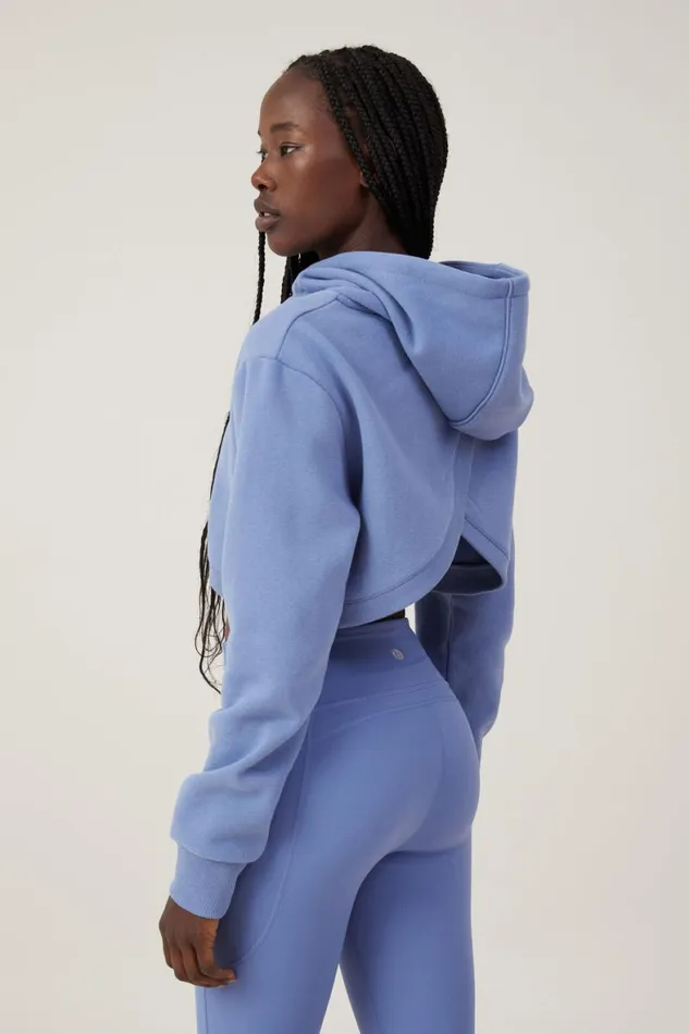 Women Sweats and Hoodies Cotton On Plush Cross Back Shrug Riverside