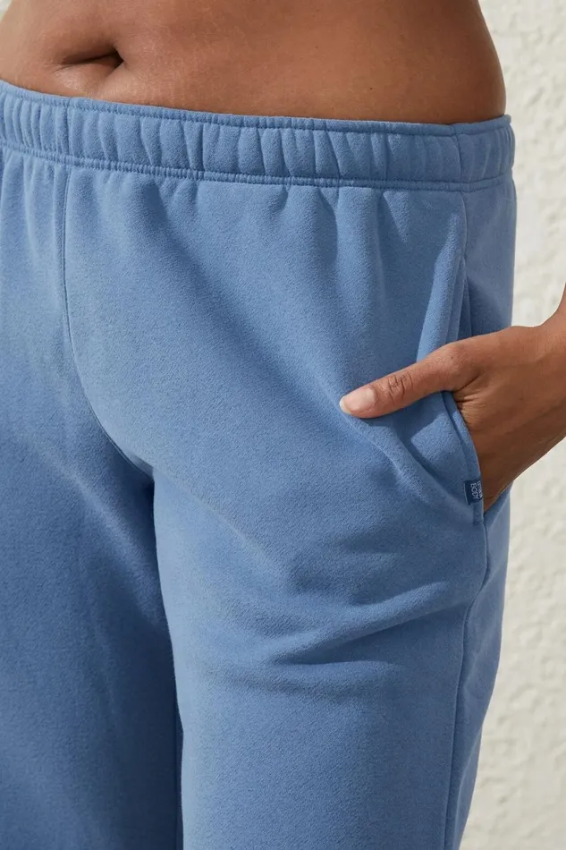 Women Sweats and Hoodies Cotton On Plush Essential Gym Sweatpant Parisian Blue