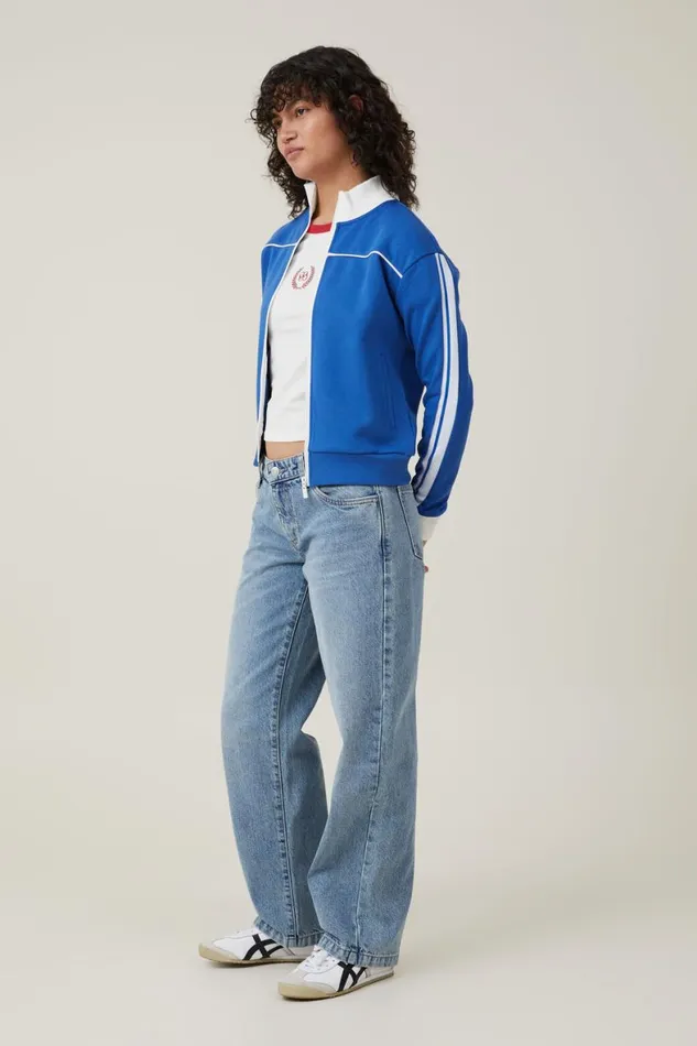 Women Sweats and Hoodies Cotton On Retro Sporty Zip Through Blue Moon White Women Sweats and Hoodies Cotton On Retro Sporty Zip Through Blue Moon White