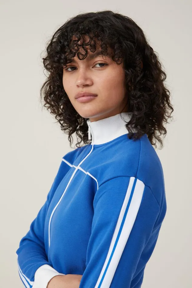 Women Sweats and Hoodies Cotton On Retro Sporty Zip Through Blue Moon White Women Sweats and Hoodies Cotton On Retro Sporty Zip Through Blue Moon White