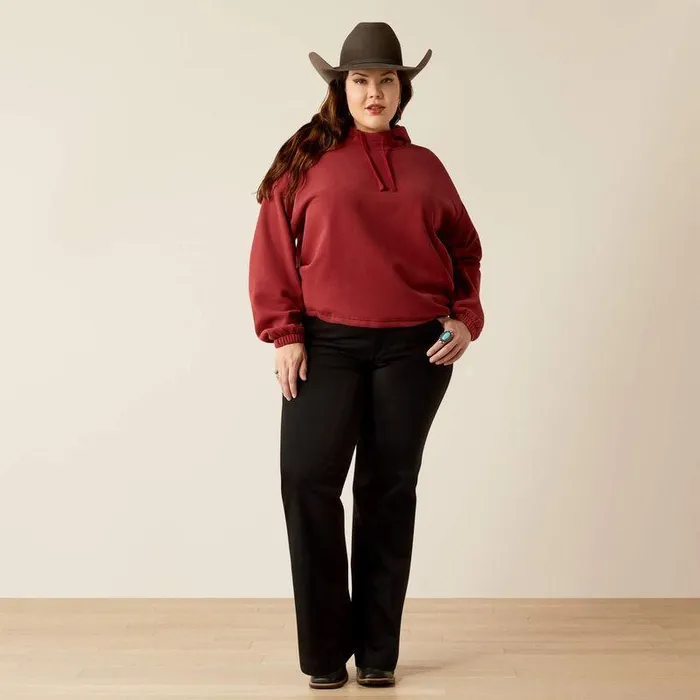 Women Sweatshirts and Hoodies Ariat Essential Logo Hoodie Burnt Russet