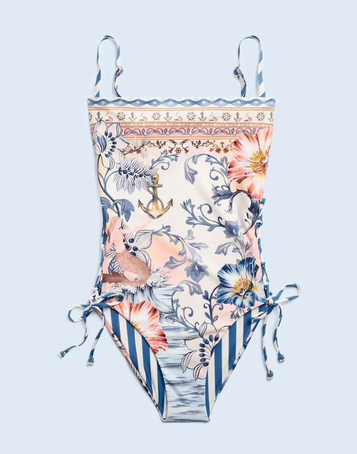 Women Swim Madewell Agua Bendita Mariel OnePiece Swimsuit Multi