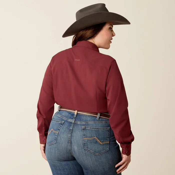 Women TShirts and Tops Ariat Kirby Pro Shirt Tawny Port Women TShirts and Tops Ariat Kirby Pro Shirt Tawny Port
