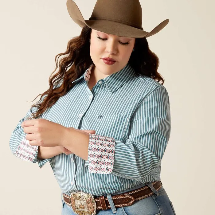 Women TShirts and Tops Ariat Kirby Stretch Shirt Capri Stripe Women TShirts and Tops Ariat Kirby Stretch Shirt Capri Stripe