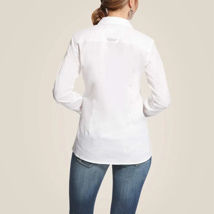 Women TShirts and Tops Ariat Kirby Stretch Shirt White Women TShirts and Tops Ariat Kirby Stretch Shirt White