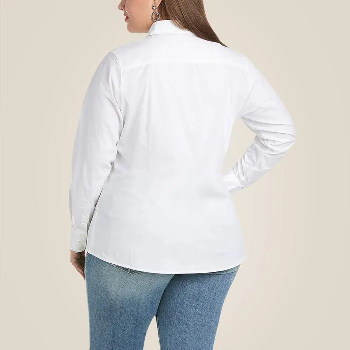 Women TShirts and Tops Ariat Kirby Stretch Shirt White Women TShirts and Tops Ariat Kirby Stretch Shirt White