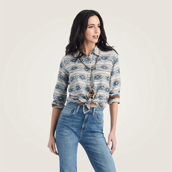 Women TShirts and Tops Ariat REAL Creekside Shirt Creekside Jacquard