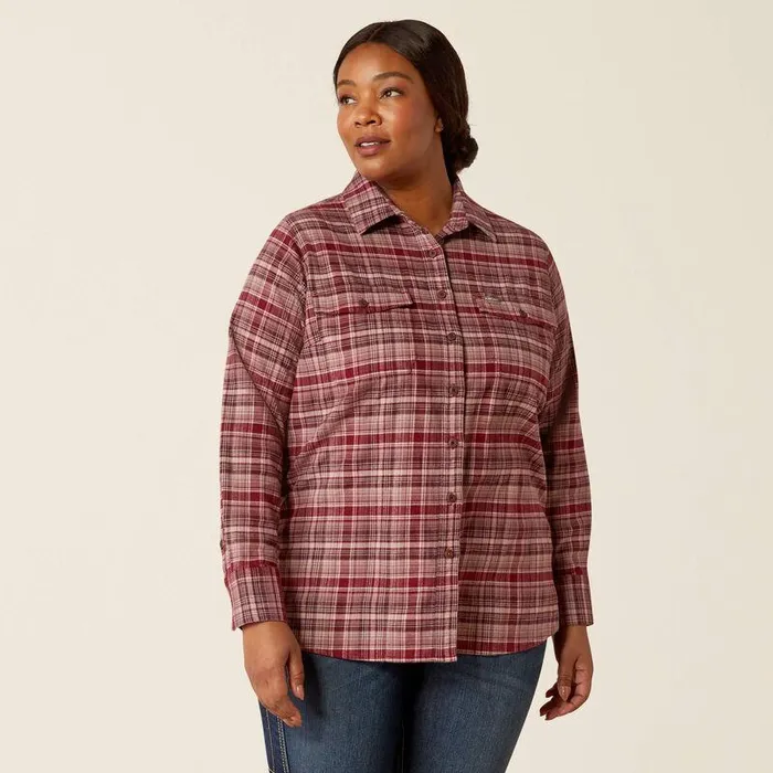 Women TShirts and Tops Ariat Rebar Flannel DuraStretch Work Shirt Catawba Grape Women TShirts and Tops Ariat Rebar Flannel DuraStretch Work Shirt Catawba Grape