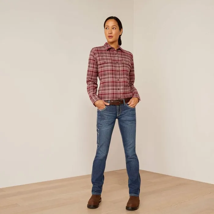 Women TShirts and Tops Ariat Rebar Flannel DuraStretch Work Shirt Catawba Grape Women TShirts and Tops Ariat Rebar Flannel DuraStretch Work Shirt Catawba Grape