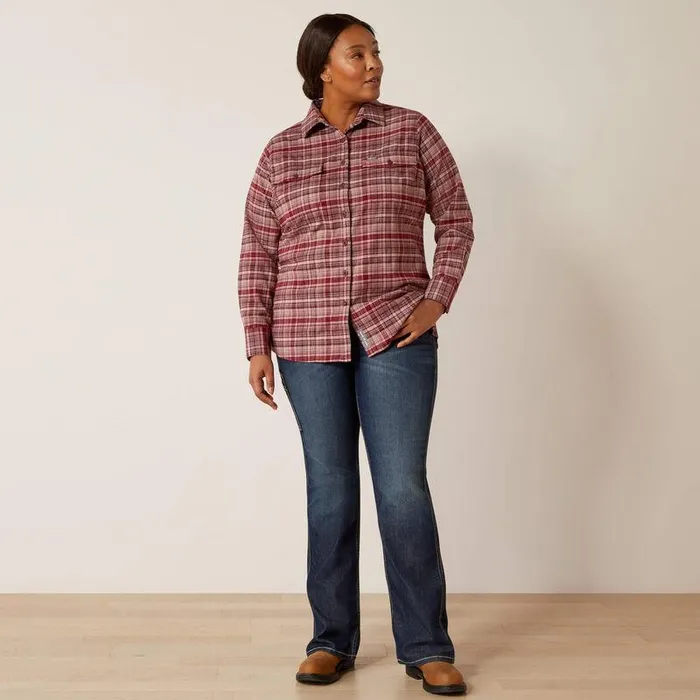 Women TShirts and Tops Ariat Rebar Flannel DuraStretch Work Shirt Catawba Grape Women TShirts and Tops Ariat Rebar Flannel DuraStretch Work Shirt Catawba Grape