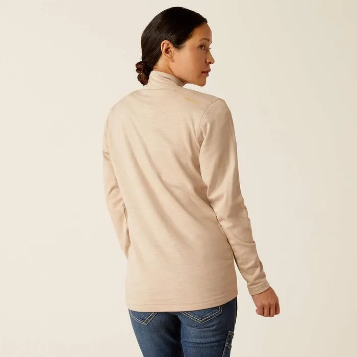Women TShirts and Tops Ariat Rebar Foundation 14 Zip Shirt Oatmeal Heather Women TShirts and Tops Ariat Rebar Foundation 14 Zip Shirt Oatmeal Heather