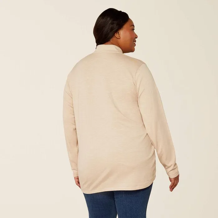 Women TShirts and Tops Ariat Rebar Foundation 14 Zip Shirt Oatmeal Heather Women TShirts and Tops Ariat Rebar Foundation 14 Zip Shirt Oatmeal Heather