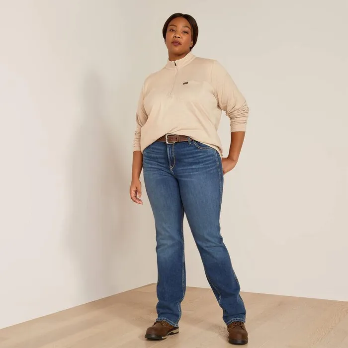 Women TShirts and Tops Ariat Rebar Foundation 14 Zip Shirt Oatmeal Heather Women TShirts and Tops Ariat Rebar Foundation 14 Zip Shirt Oatmeal Heather