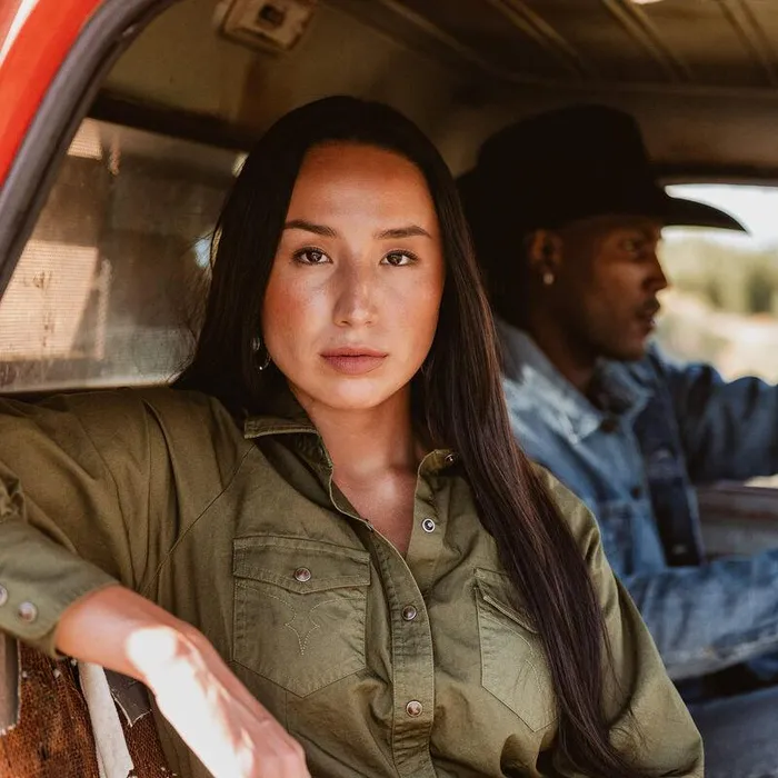 Women TShirts and Tops Ariat Yellowstone Juniper Blousen Shirt Winter Moss Women TShirts and Tops Ariat Yellowstone Juniper Blousen Shirt Winter Moss