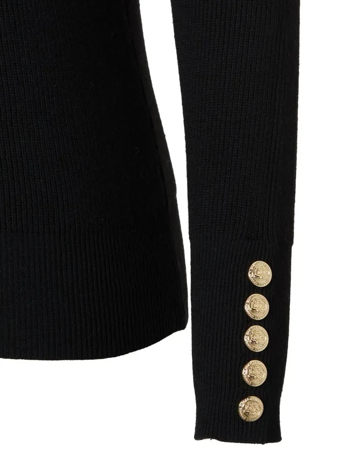 Women Tara High Neck Knit Black Holland Cooper Knitwear Women Tara High Neck Knit Black Holland Cooper Knitwear