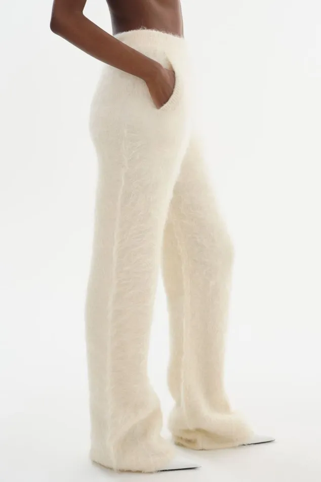 Women TARAN Wool Pants Ivory LAMARQUE Pants and Shorts Women TARAN Wool Pants Ivory LAMARQUE Pants and Shorts