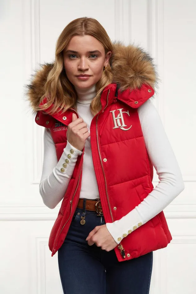 Women Team Gilet Heritage Red Holland Cooper Gilets