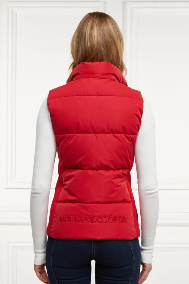Women Team Gilet Heritage Red Holland Cooper Gilets