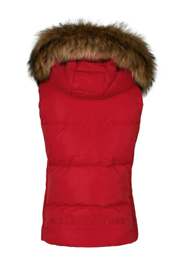 Women Team Gilet Heritage Red Holland Cooper Gilets