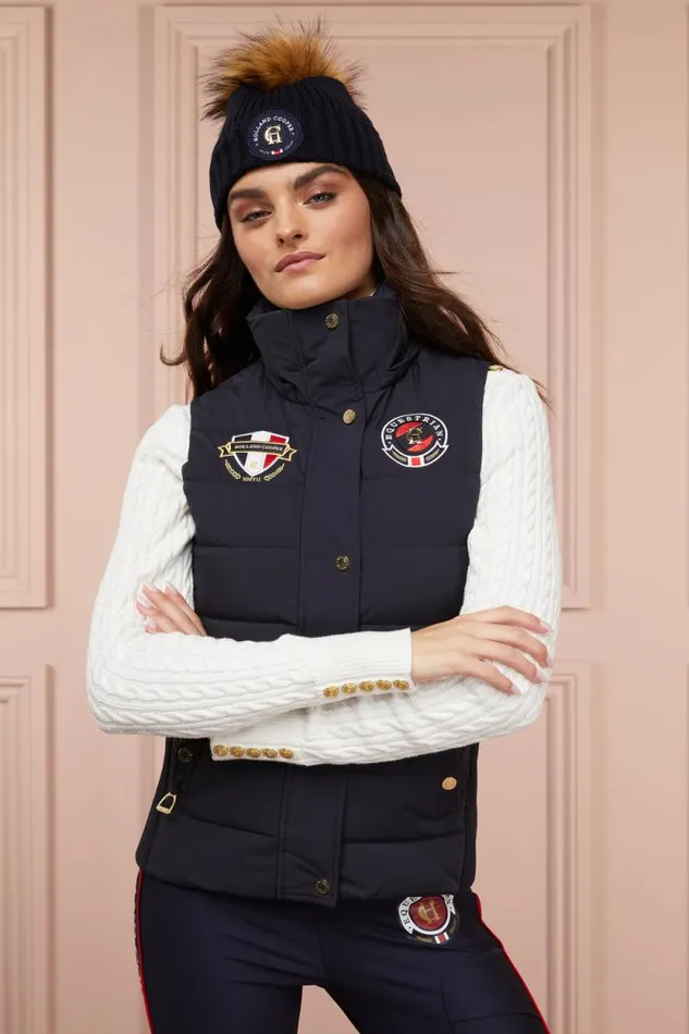 Women Team HC Gilet Ink Navy Holland Cooper Gilets