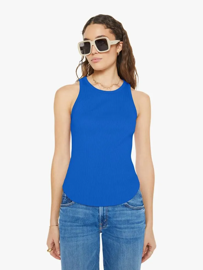 Women Tees Tanks Mother Denim Arynn Tank Seaside Blue