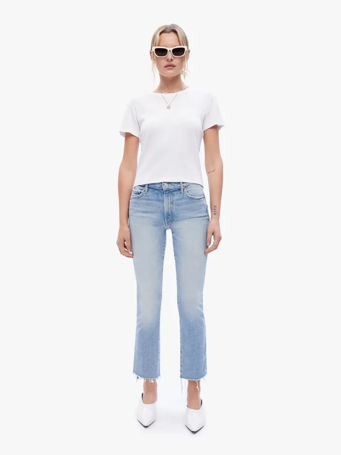 Women Tees Tanks Mother Denim Baby Tee White