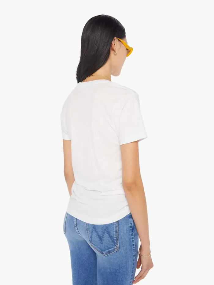 Women Tees Tanks Mother Denim Fake Tee White