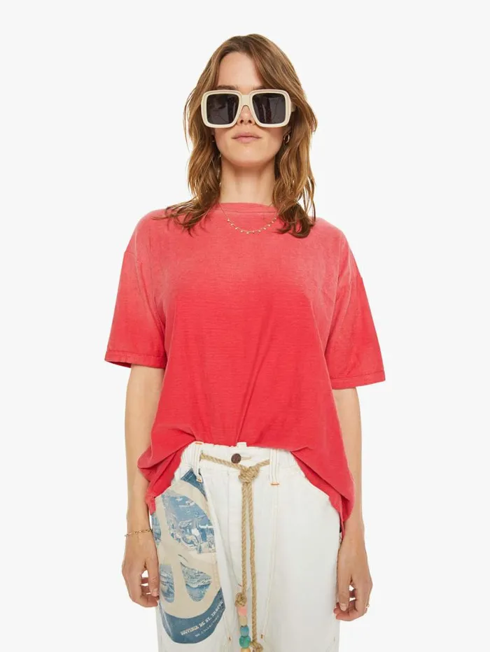Women Tees Tanks Mother Denim Model T Red