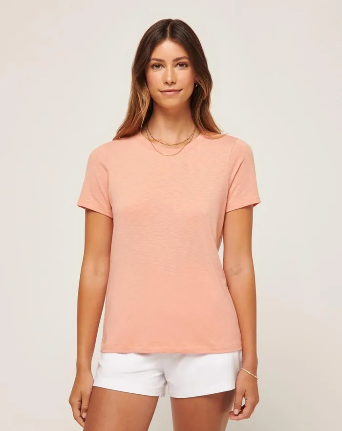 Women Tees TravisMathew CLOUD JERSEY TEE Canyon Sunset