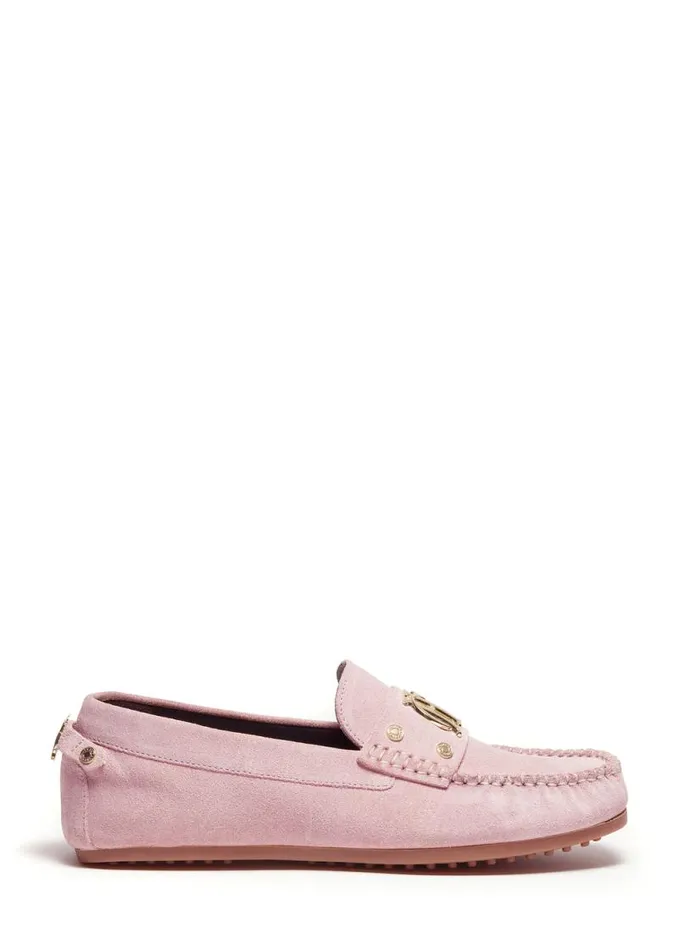 Women The Driving Loafer Soft Pink Suede Holland Cooper Loafers