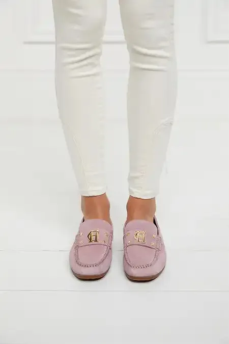 Women The Driving Loafer Soft Pink Suede Holland Cooper Loafers