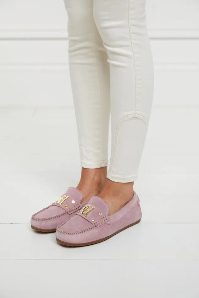 Women The Driving Loafer Soft Pink Suede Holland Cooper Loafers