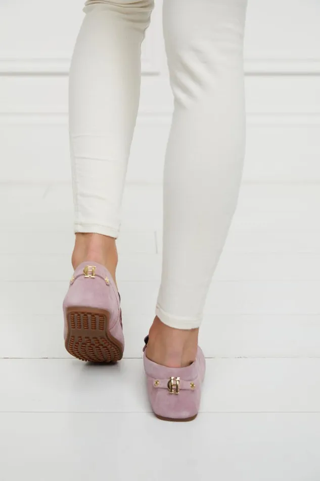 Women The Driving Loafer Soft Pink Suede Holland Cooper Loafers
