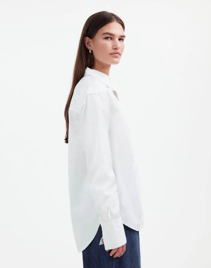 Women Tops and Shirts Madewell Relaxed ButtonUp Shirt Eyelet White