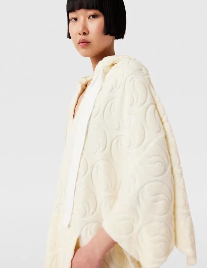 Women Toweling Hooded Mini Dress Natural Stella McCartney Dresses Women Toweling Hooded Mini Dress Natural Stella McCartney Dresses
