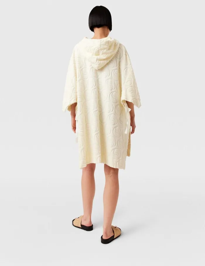 Women Toweling Hooded Mini Dress Natural Stella McCartney Dresses Women Toweling Hooded Mini Dress Natural Stella McCartney Dresses