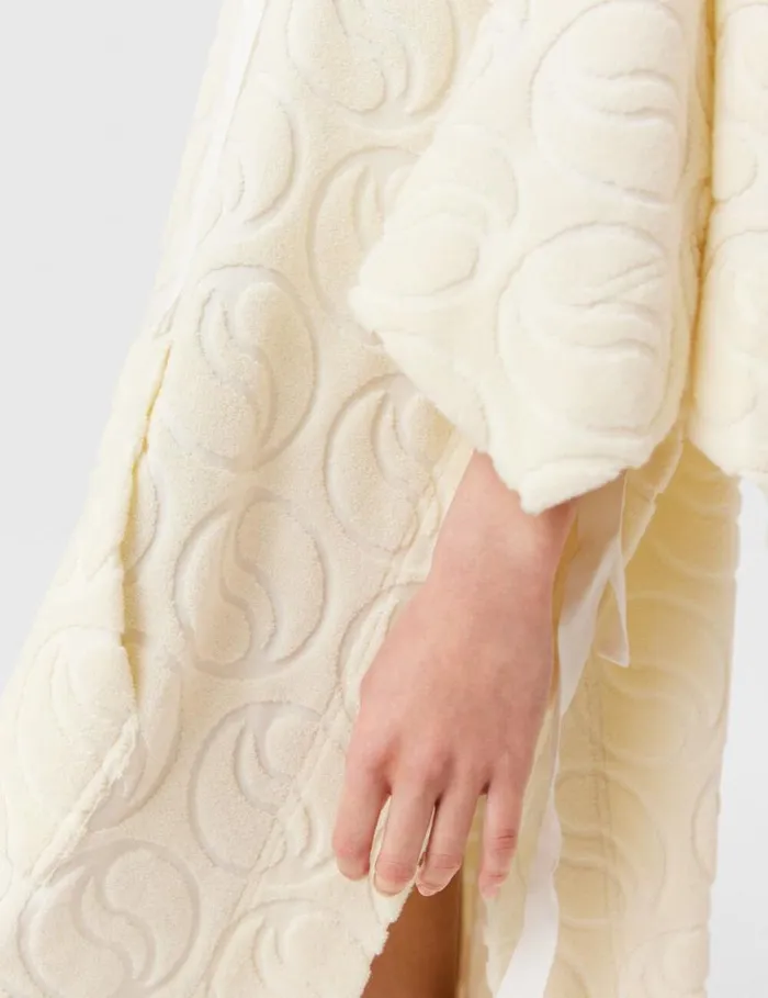 Women Toweling Hooded Mini Dress Natural Stella McCartney Dresses Women Toweling Hooded Mini Dress Natural Stella McCartney Dresses