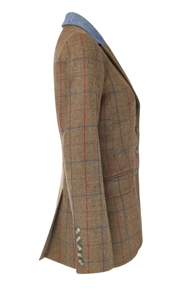 Women Tweed Riding Jacket Glen Green Holland Cooper Tailoring