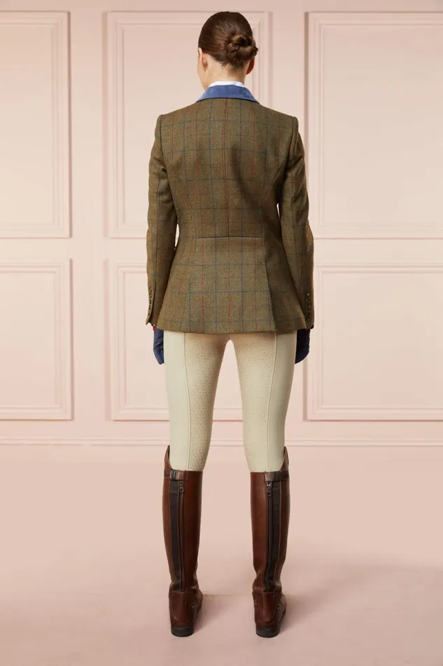 Women Tweed Riding Jacket Glen Green Holland Cooper Tailoring