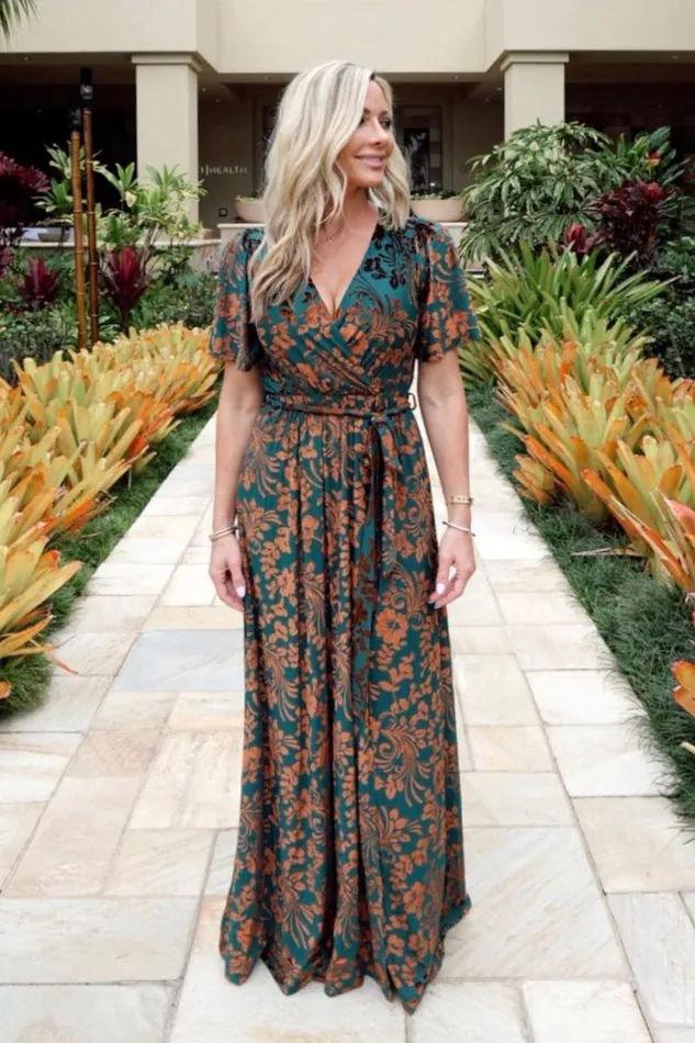 Women Uma Velvet Maxi Dress Bronze Jade Baltic Born Maxi Dresses
